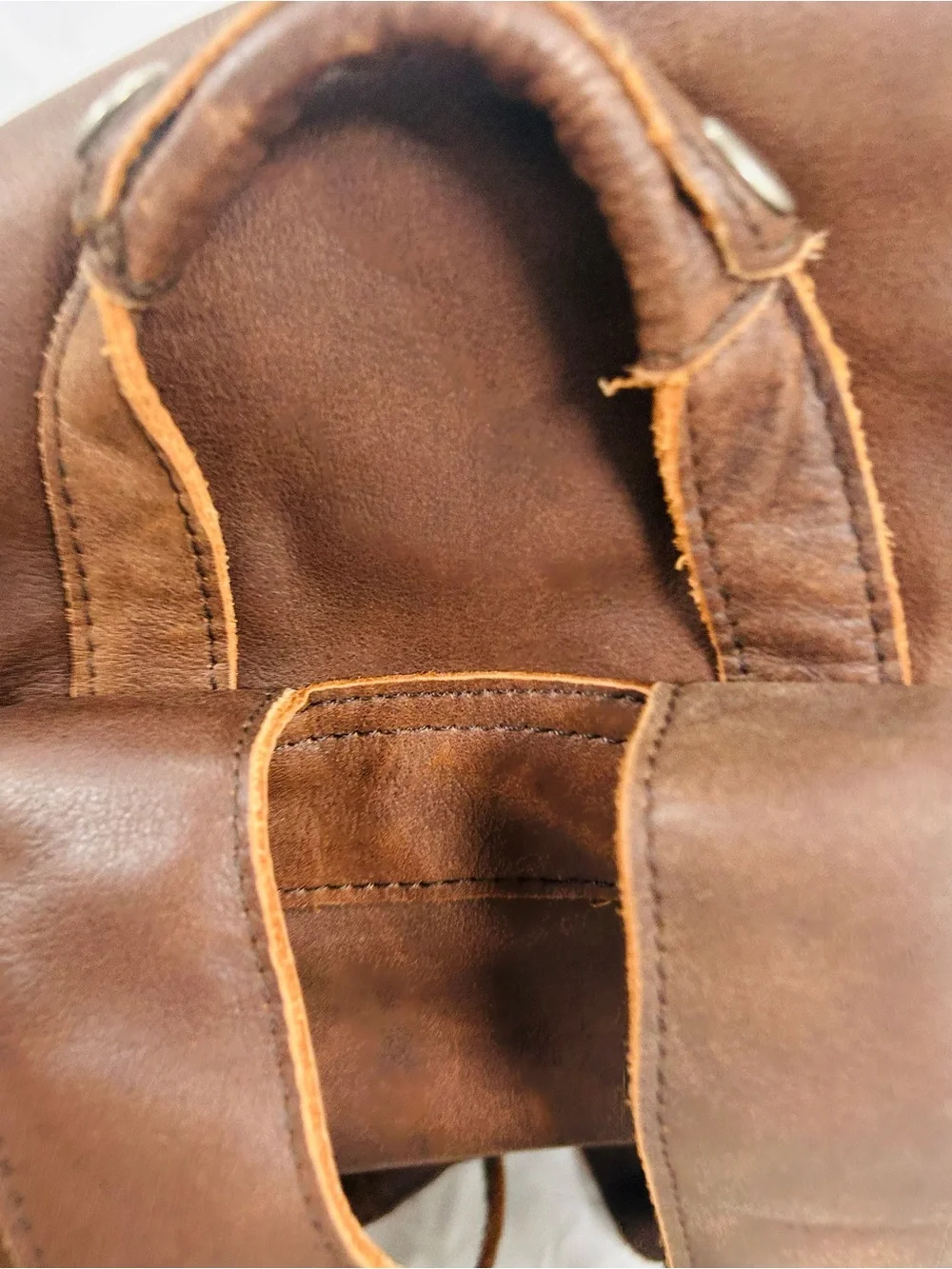 Unbranded Distressed Leather Backpack